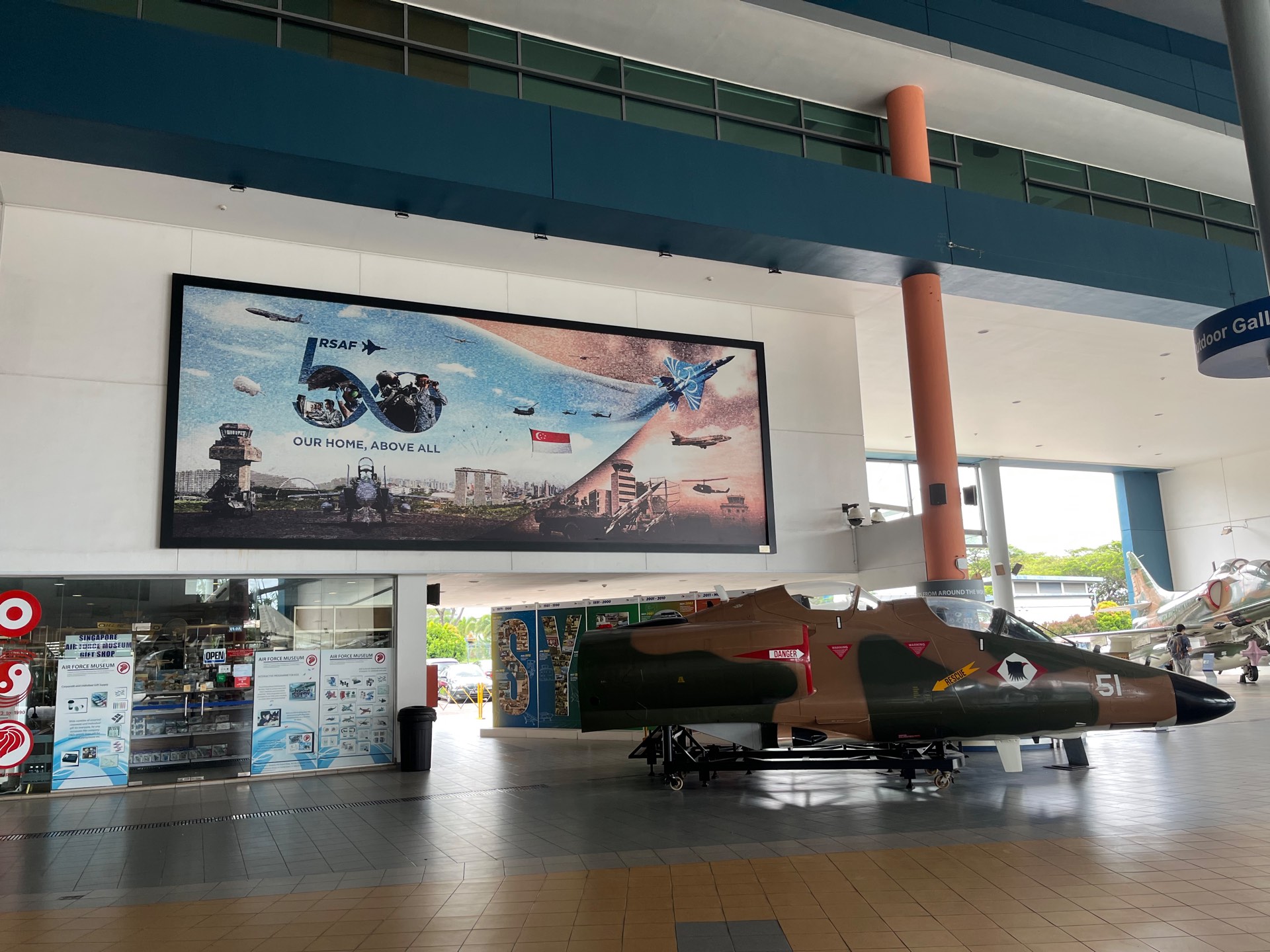 空军博物馆内展示的一些战斗机机体